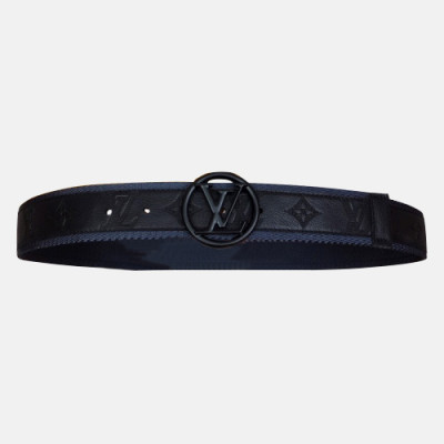 Louis vuitton 2019 Mens Business Leather Belt M9887 - 루이비통 남성 비지니스 레더 벨트 Lou0686x.Size(4.0cm).블랙검장