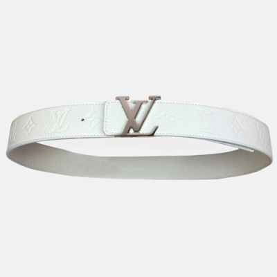 Louis vuitton 2019 Mens Pou-up Leather Belt M9887 - 루이비통 남성 Pou-up 콜라보레이션 레더 벨트 Lou0693x.Size(4.0cm).2컬러(화이트금장/화이트은장)