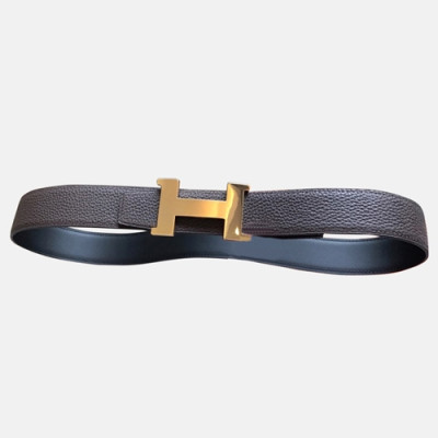 Hermes 2019 Mens Reversible 'H' Initial Buckle Leather Strap Constance Belt - 에르메스 남성 리버시블 