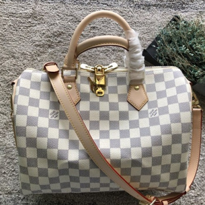 Louis Vuitton Speedy MonogramTote Shoulder Bag,30cm - 루이비통 스피디 모노그램 토트 숄더백 M41112,LOUB0888 ,30cm,화이트