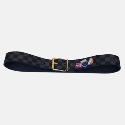 Louis vuitton 2019 Mens Damier Leather Belt M0077 - 루이비통 남성 다미에 레더 벨트 Lou0699x.Size(4.0cm).블랙금장