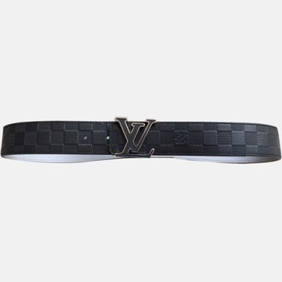 Louis vuitton 2019 Mens Reversible Initial Logo Leather Belt M9044 - 루이비통 남성 리버시블 이니셜 로고 레더 벨트 Lou0713x.Size(4.0cm).블랙검장