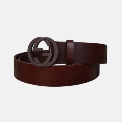 Gucci 2019 MM/WM GG Buckle Leather Belt - 구찌 남자 GG 버클 신상 레더 벨트 Guc0601x.Size(3.7cm).버건디