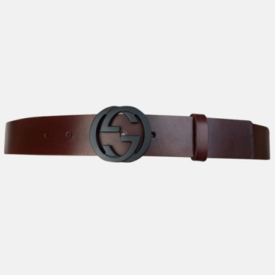 Gucci 2019 MM/WM GG Buckle Leather Belt - 구찌 남자 GG 버클 신상 레더 벨트 Guc0602x.Size(3.7cm).버건디검장