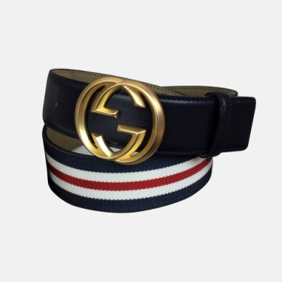 Gucci 2019 Mens GG Buckle Leather Belt - 구찌 신상 남성 GG 버클 레더 벨트 Guc0617x.Size(4.0cm).3컬러(네이비은장/네이비금장/네이비검장)