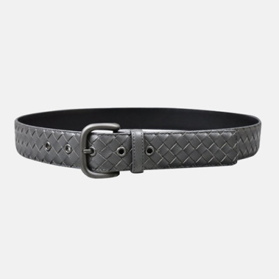 Bottega Veneta 2018 Intrecciato Continental Mens Belt - 보테가베네타 인트레치아토 남성 벨트 Bot0026x.Size(4.0cm).그레이