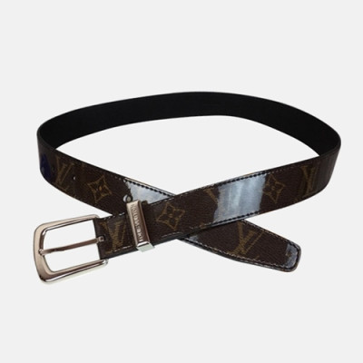 Louis vuitton 2019 Mens MonogramBusiness Leather Belt MP056 - 루이비통 남성 모노그램 비지니스 레더 벨트 Lou0717x.Size(3.0cm).브라운은장