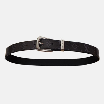 Louis vuitton 2019 Mens MonogramBusiness Leather Belt MP056 - 루이비통 남성 모노그램 비지니스 레더 벨트 Lou0718x.Size(3.0cm).블랙은장