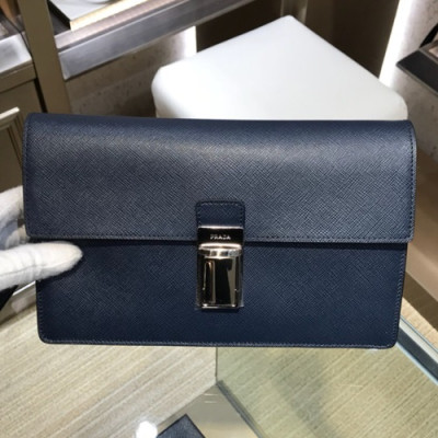 Prada Saffiano Mens Clutch Bag ,25CM - 프라다 사피아노 남성용 클러치백 2VF092-4,25CM,네이비