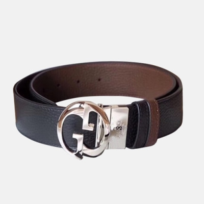 Gucci 2019 Mens GG Buckle Leather Belt - 구찌 신상 남성 GG 버클 레더 벨트 Guc0646x.Size(4.0cm).브라운은장