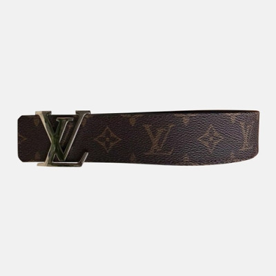 Louis vuitton 2019 Mens Monogram Initial Leather Belt - 루이비통 남성 모노그램 이니셜 레더 벨트 Lou0726x.Size(4.0cm).브라운