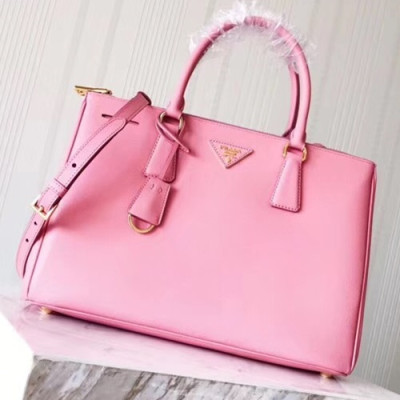 Prada Saffiano Galleria Tote Shoulder Bag,33CM - 프라다 사피아노 갤러리아 여성용 토트 숄더백 ,1BA274-6,33cm,핑크  2