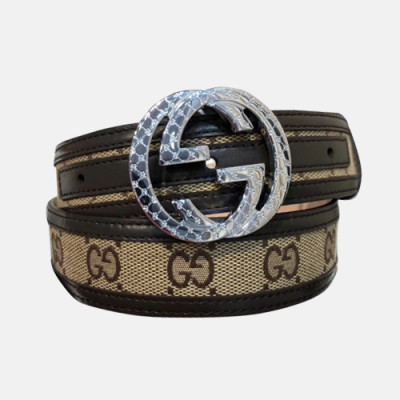 Gucci 2019 Mens GG Buckle Leather Belt - 구찌 신상 남성 GG 버클 레더 벨트 Guc0654x.Size(3.5cm).브라운