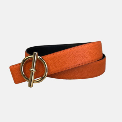 [매장판]Hermes 2019 Mens Classic Leather Constance Belt - 에르메스 남성 클랙식 가죽 콘스탄스 벨트 Her0091x.Size(3.8cm).오렌지금장