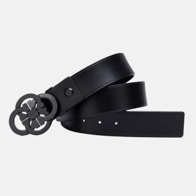 [커스텀급]Salvatore Ferragamo 2019 Mens Gancio Leather Belt - 살바토레 페라가모 남성 간치니 레더 벨트 Fer0114x.Size(4.0CM).블랙검장