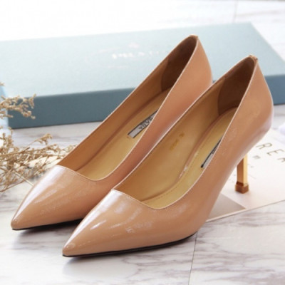 Prada 2019 Ladies Businees Leather Pumps - 프라다 여성 비지니스 레더 펌프스 Pra0452x.Size(225 - 250).베이지