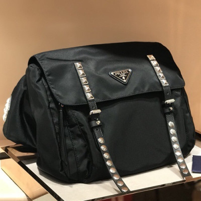 Prada 2018 Nylon Shoulder Bag ,30CM - 프라다 2018 나일론 남여공용 숄더백,1BL013-1,30CM,블랙