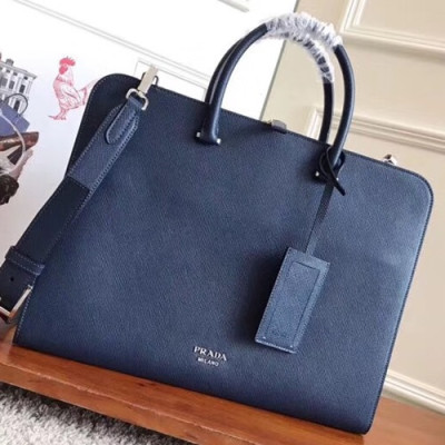 Prada Saffiano Mens Business Bag ,38CM - 프라다 사피아노 남성용 서류가방 2VN006-1,38CM,블루