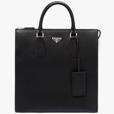 Prada Saffiano Mens Business Bag ,34CM - 프라다 사피아노 남성용 서류가방 2VG079-4,34CM,블랙