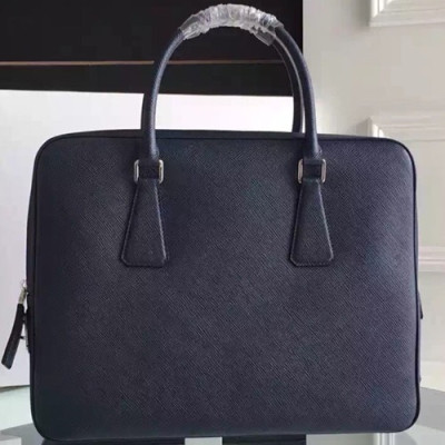 Prada Saffiano Mens Business Bag ,36CM - 프라다 사피아노  남성용 서류가방 2VE363-14 ,36CM,네이비