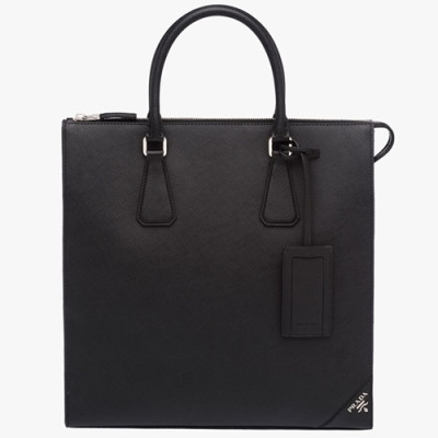 Prada Saffiano Mens Business Bag ,34CM - 프라다 사피아노 남성용 서류가방 2VG079-9,34CM,블랙