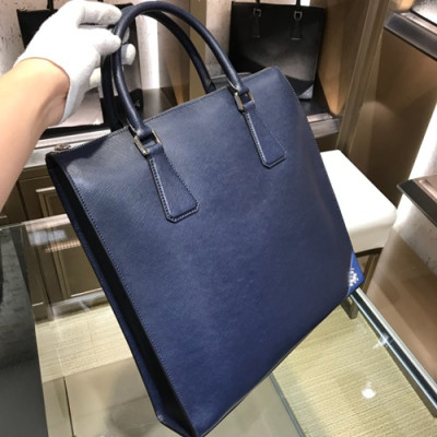 Prada Saffiano Mens Business Bag ,34CM - 프라다 사피아노 남성용 서류가방 2VG079-10,34CM,네이비