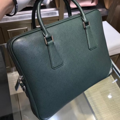 Prada Saffiano Mens Business Bag,36CM - 프라다 사피아노  남성용 서류가방 2VE368-34 ,36CM,그린