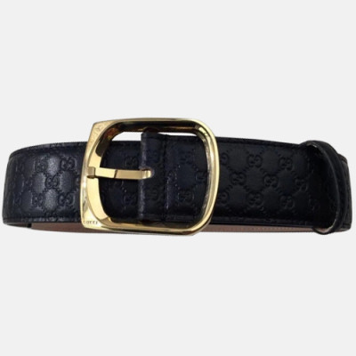 Gucci 2019 Mens Business Classic Buckle Leather Belt - 구찌 남성 비지니스 클래식 버클 레더 벨트 Guc0708x.Size(4.0cm).블랙금장