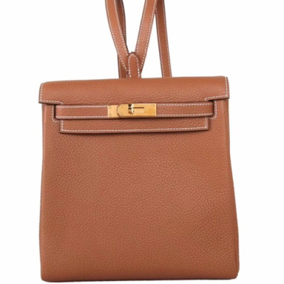 Hermes Kelly Ado Back Pack ,22cm - 에르메스 켈리 아도 여성용 백팩 HERB0560,22cm,브라운