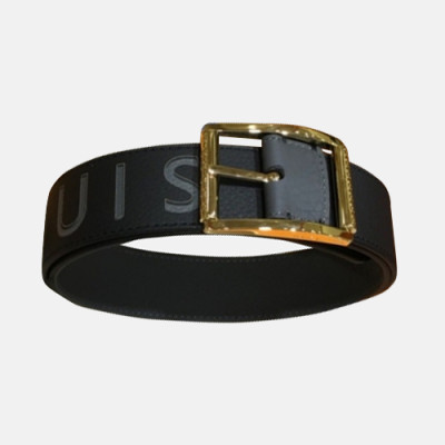 Louis vuitton 2019 Mens Reverso Taurillon Leather Belt - 루이비통 남성 리베르소 송아지 가죽 벨트 Lou0747x.Size(4.0cm).그레이금장