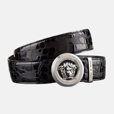 Versace 2019 Mens Palazzo Medusa Steel Buckle Leather Bellt - 베르사체 남성 메두사 스틸 버클 레더 벨트 Ver0130x.Size(3.5cm).2컬러(블랙은장/브라운금장)