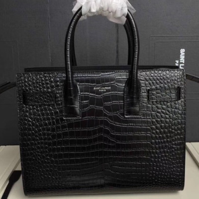 Saint Laurent Sac De Jour Leather Tote Shoulder Bag,26cm - 입생로랑 삭드쥬르 레더 토트 숄더백 421863, SLB0288,26cm,블랙