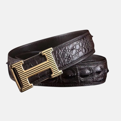 Hermes 2019 Mens Initial Logo Leather Belt - 에르메스 남성 이니셜 로고 버클 레더 벨트 Her0113x.Size(5.0cm).2컬러(블랙은장/브라운금장)