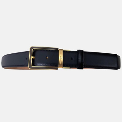 Ermenegildo Zegna 2019 Mens  Business Leather Belt - 에르메네질도 제냐 남성 비지니스 레더 벨트 Zeg0063x.Size(3.5cm).2컬러(블랙은장/블랙금장)