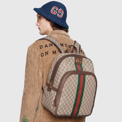 Gucci GG  Ophidia Supreme Mens Back Pack,39.5CM - 구찌 GG 오피디아 수프림 남성용 백팩 547967,GUB0404,39.5CM,브라운