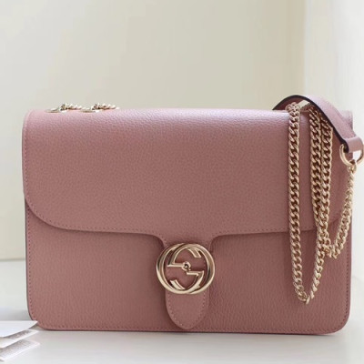 Gucci Interlocking Chain Shoulder Bag,28CM - 구찌 인터로킹  체인 숄더백 510303,GUB0413,28cm,연핑크