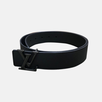 Louis vuitton 2019 Mens Initial Logo Leather Belt - 루이비통 남성 이니셜 로고 버클 레더 벨트 Lou0779x.Size(4.0cm).다크그레이검장