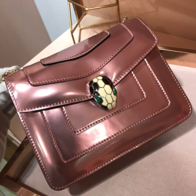 Bvlgari Serpenti Forever Chain Shoulder Bag,20CM - 불가리 세르펜티 포에버 체인 숄더백,BVLB0062,20cm,핑크