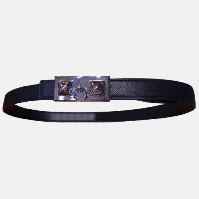 [매장판]Hermes 2019 Ladies Reversible Luck Stud EpsomLeather Belt - 에르메스 여성 리버서블 락스터드 엡솜 레더 벨트 Her0125x.Size(2.5cm).블랙은장