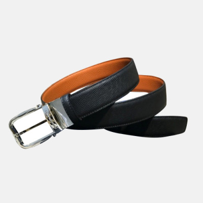 Ermenegildo Zegna 2019 Mens Business Leather Belt - 에르메네질도 제냐 남성 비지니스 레더 벨트 Zeg0073x.Size(3.5cm).블랙은장