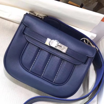 Hermes Berline Swift Leather Shoulder Bag - 에르메스 베를린 스위프트 레더 여성용 숄더백 HERB0629,다크블루