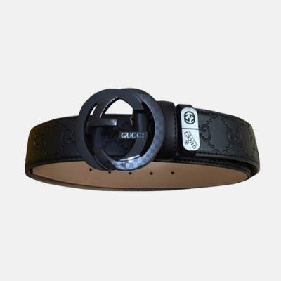 Gucci 2019 Mens GG Buckle Business Leather Belt - 구찌 신상 남성 GG버클 비지니스 레더 벨트 Guc0767x.Size(3.4cm).블랙검장