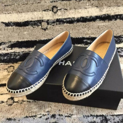 Chanel 2018 Ladies Classic CC Logo Plat Shoes - 샤넬 여성 클랙식 CC 로고 플랫폼 슈즈 Cnl0267x.Size(225 - 250).네이비