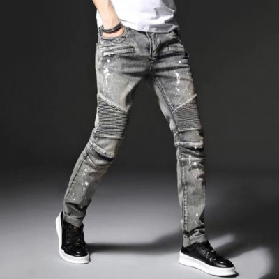 Balmain 2019 Mens Denim Pants - 발망 남성 신상 데님 팬츠 Bam0078x.Size(28 - 42).그레이