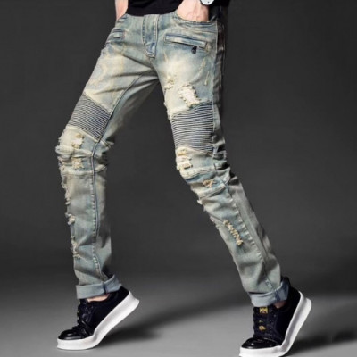 Balmain 2019 Mens Denim Pants - 발망 남성 신상 데님 팬츠 Bam0079x.Size(28 - 42).블루