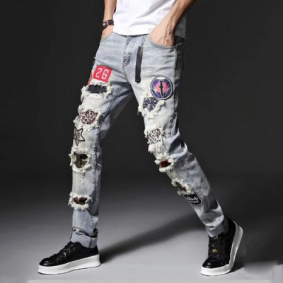 Balmain 2019 Mens Denim Pants - 발망 남성 신상 데님 팬츠 Bam0081x.Size(28 - 42).그레이