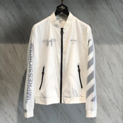 [매장판]Off-white 2019 Mens Bomber Jacket - 오프화이트 남성 신상 봄버 자켓 Off0046x.Size(m - 3xl).화이트