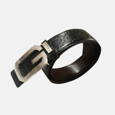 Gucci 2019 Mens G Buckle Business Leather Belt - 구찌 신상 남성 G버클 비지니스 레더 벨트 Guc0798x.Size(4.0cm).블랙은장