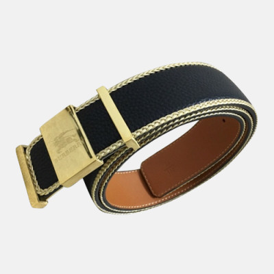 Burberry 2019 Mens Box Logo Business Leather Belt - 버버리 남성 박스 로고 비지니스 레더 벨트 Bur0534x.Size(3.8CM).블랙금장