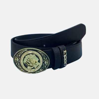 Gucci 2019 Mens Flower Steel Buckle Leather Belt - 구찌 신상 남성 플라워 스틸 버클 레더 벨트 Guc0837x.Size(3.5cm).블랙금장